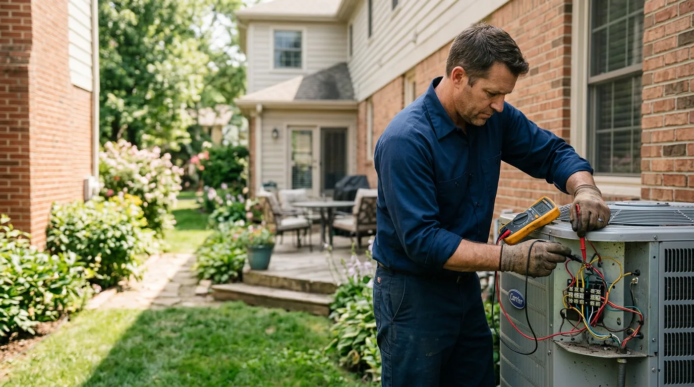 HVAC technician working near Middlebury, CT